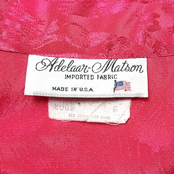 VINTAGE ADELAAR MATSON Keyhole Secretary blouse - Picture 8 of 8